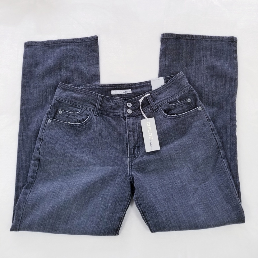Chico's Platinum Smoke Color Jeans- 31 x 31" - NWT - Picture 2 of 7